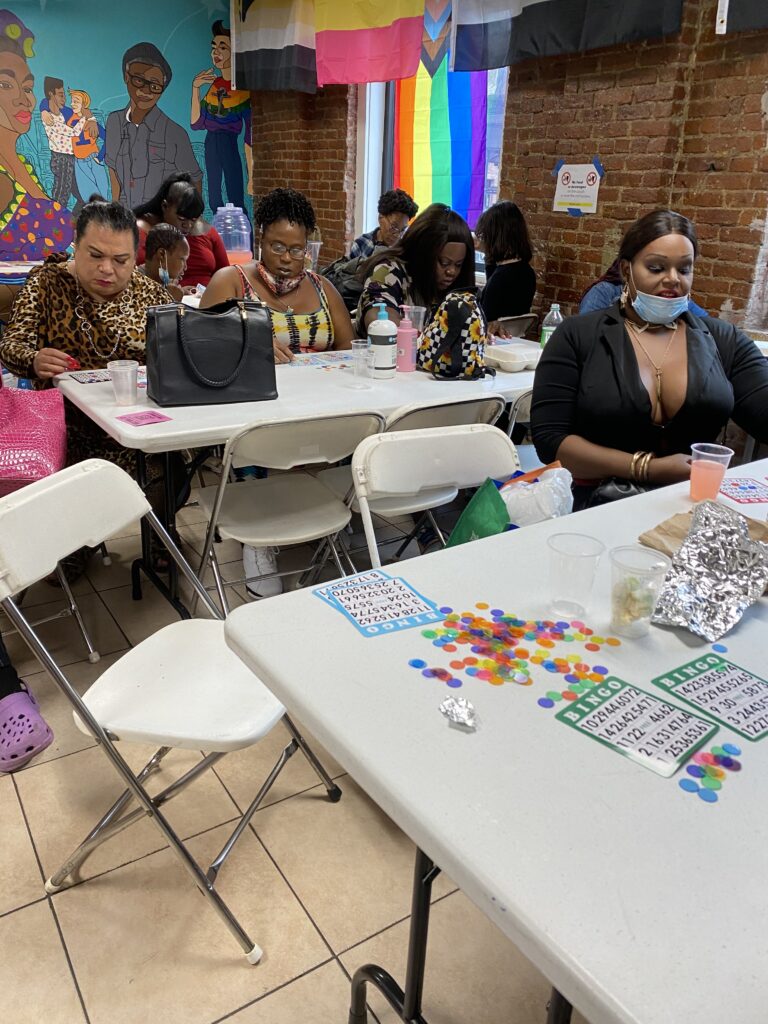 Group of People Playing Bingo